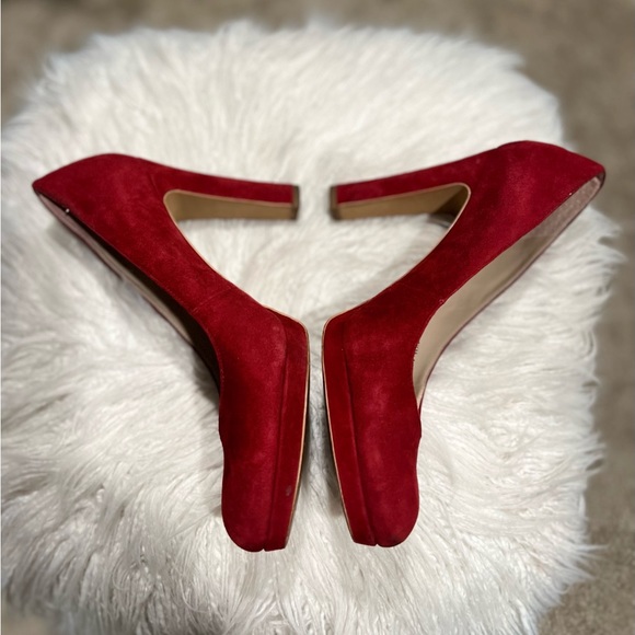 Franco Sarto Burgundy Baroque Pumps - Picture 3 of 16